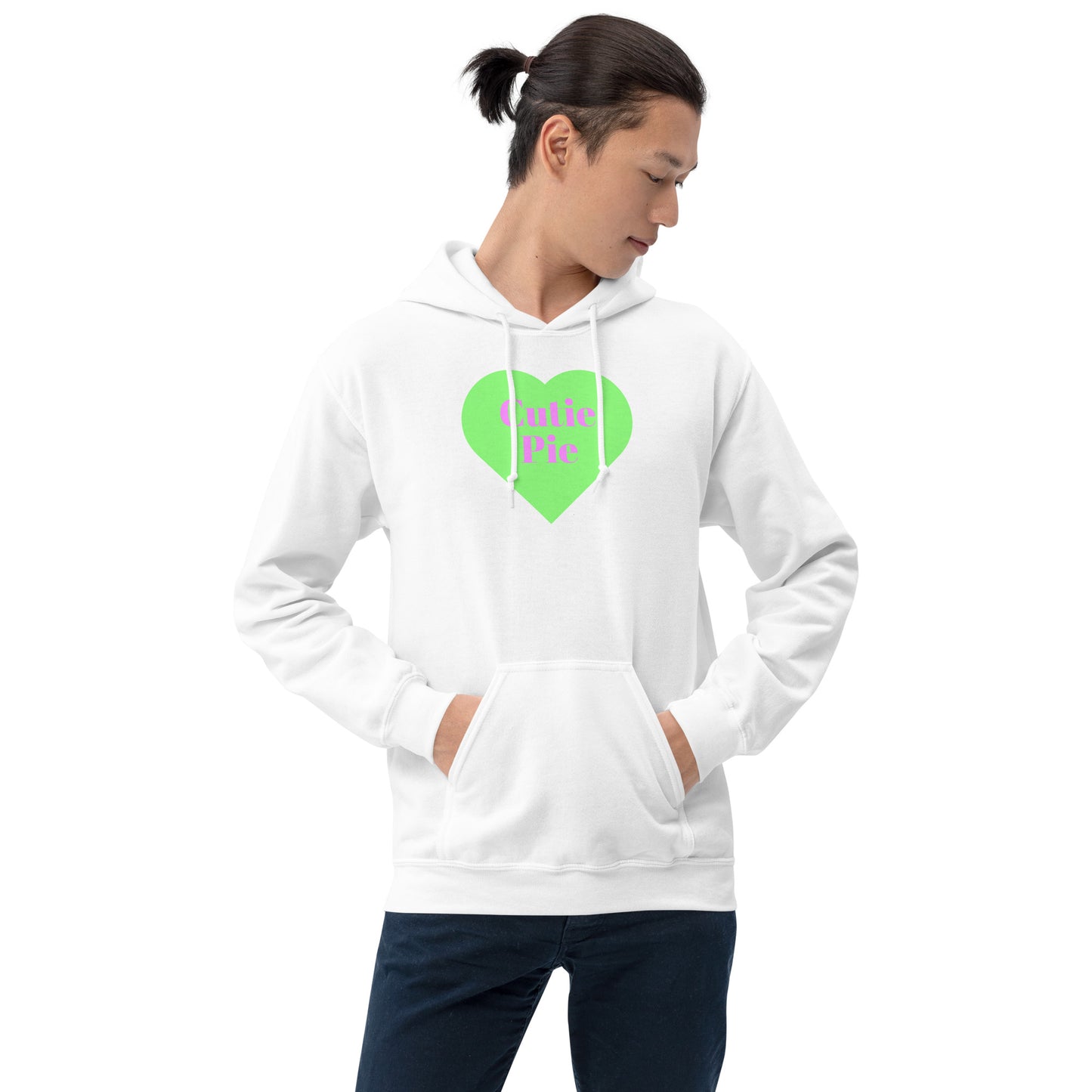 Green Conversation Heart Unisex Hoodie