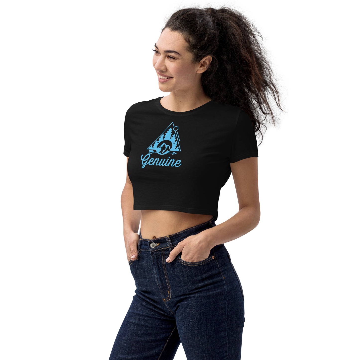 Women's Mountains Organic Crop Top