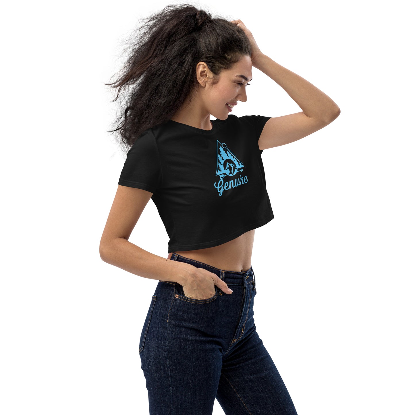 Women's Mountains Organic Crop Top