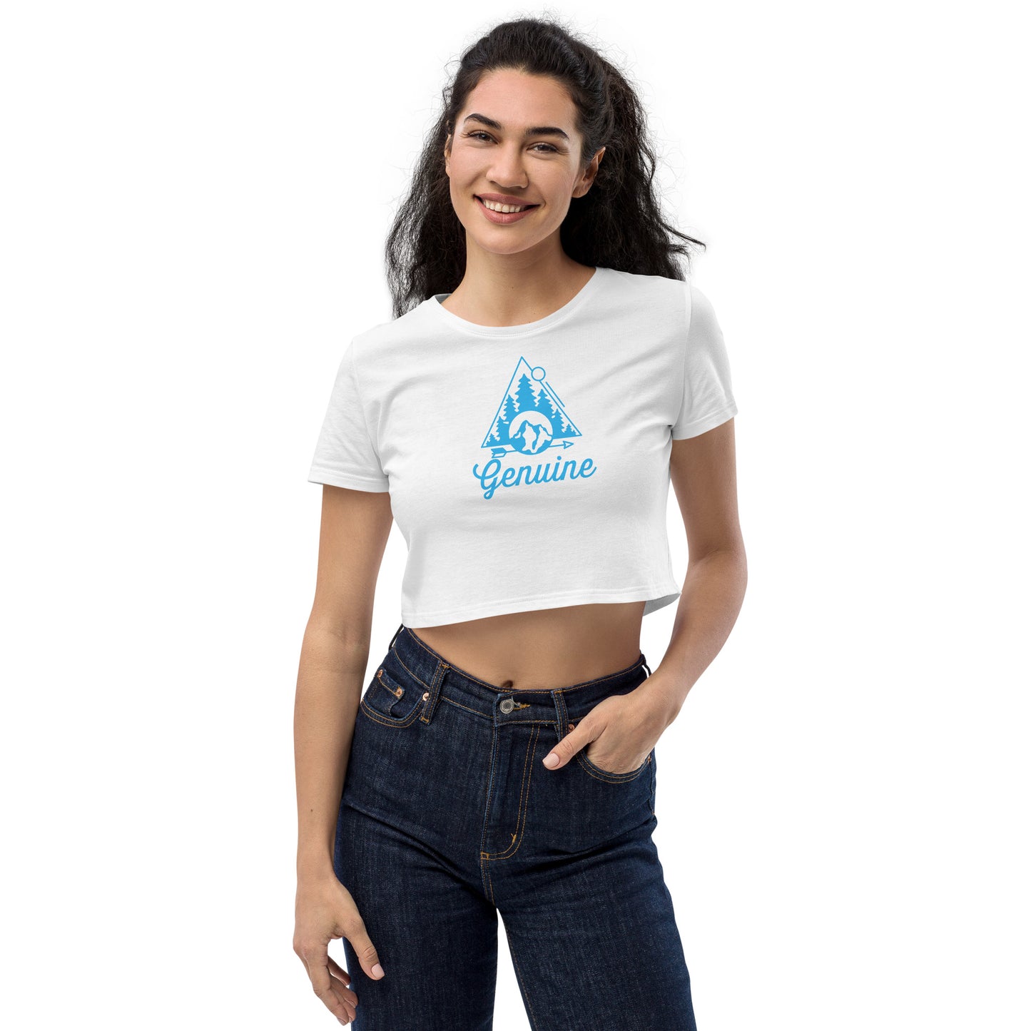 Women's Mountains Organic Crop Top