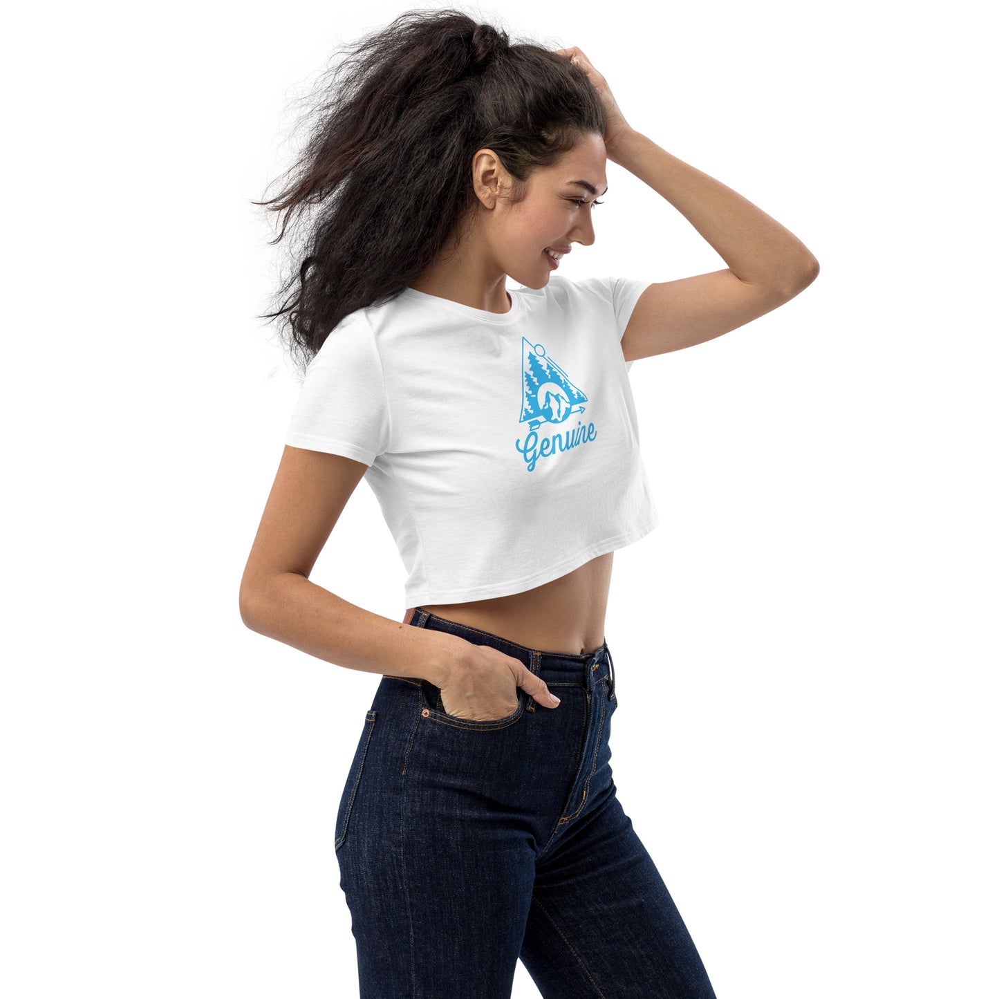 Women's Mountains Organic Crop Top