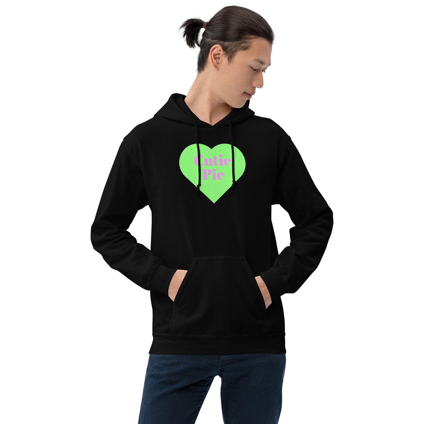 Green Conversation Heart Unisex Hoodie