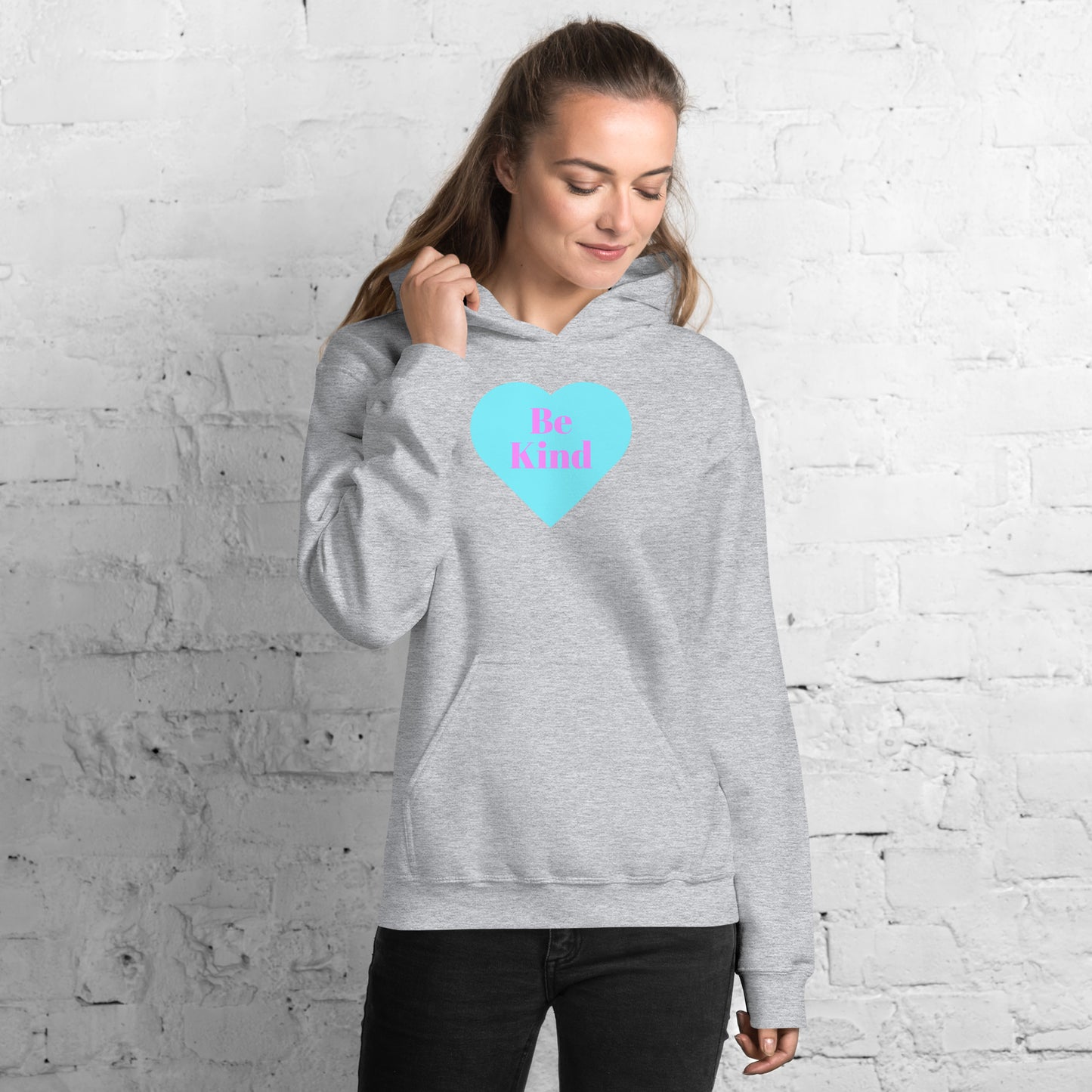 Blue Conversation Heart Unisex Hoodie